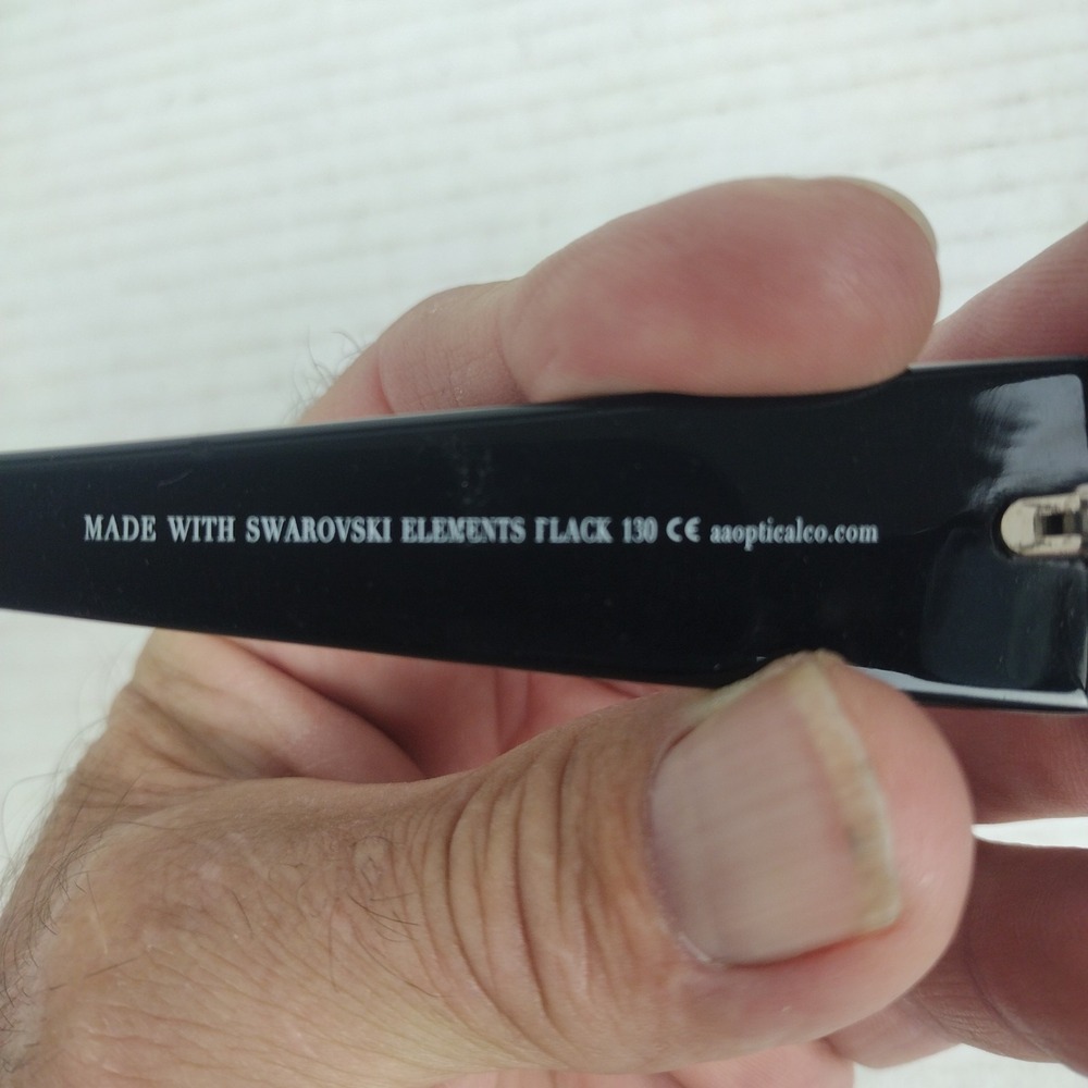 JIMMY CRYSTAL NEW YORK JCS911 BLACK AUTHENTIC SUNGLASSES 59-16 - Picture 11 of 12